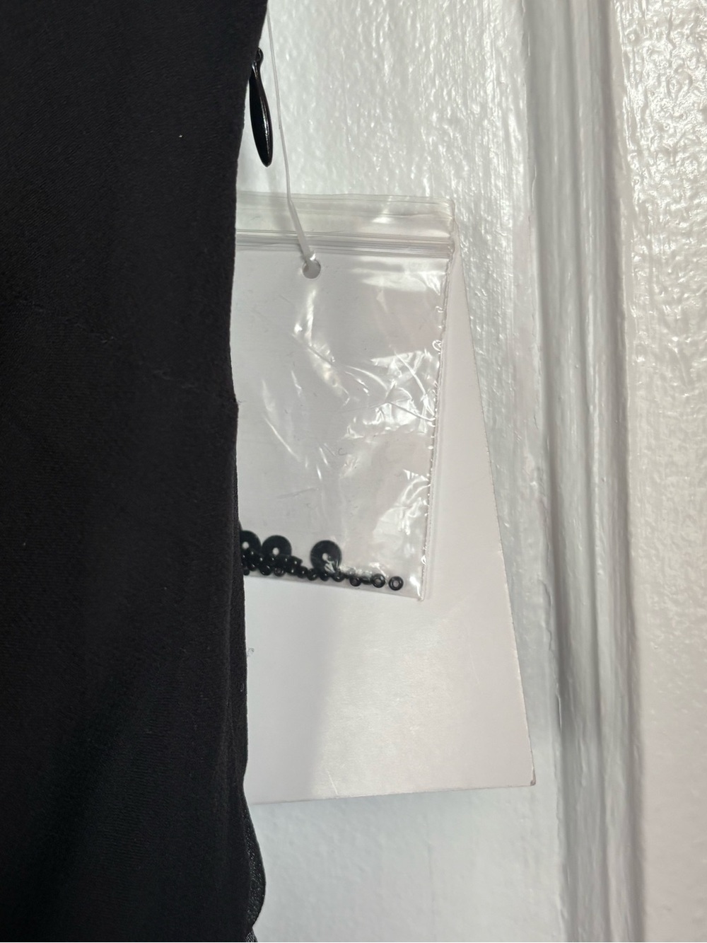 NWT Nicole by Nicole Miller 100% Silk Sequin Ruffle Dress Black Sz 10 - Picture 6 of 8